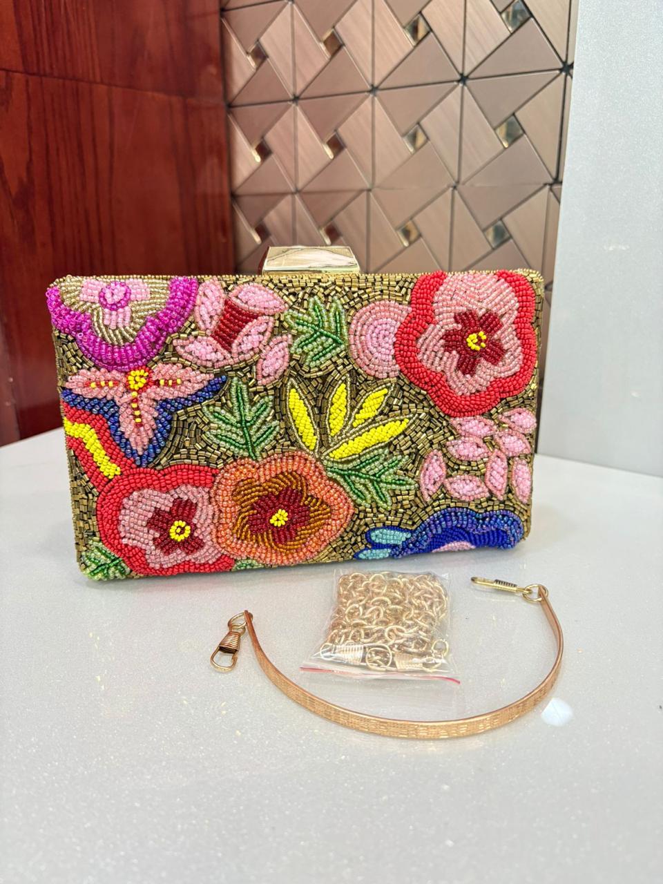 Floral printed 1499 clutch bag