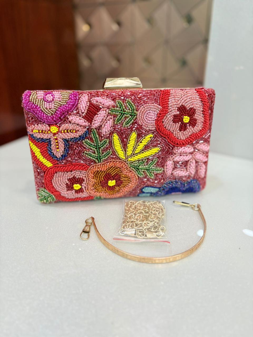 Floral printed 1499 clutch bag