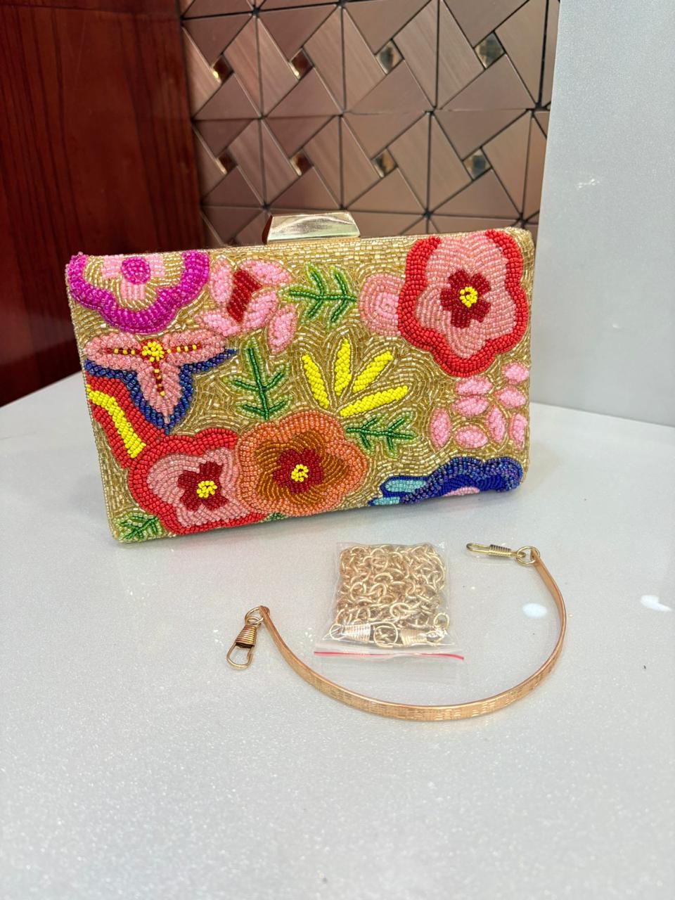 Floral printed 1499 clutch bag